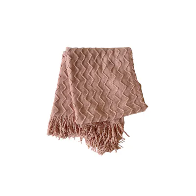 Havre Throw - Blush