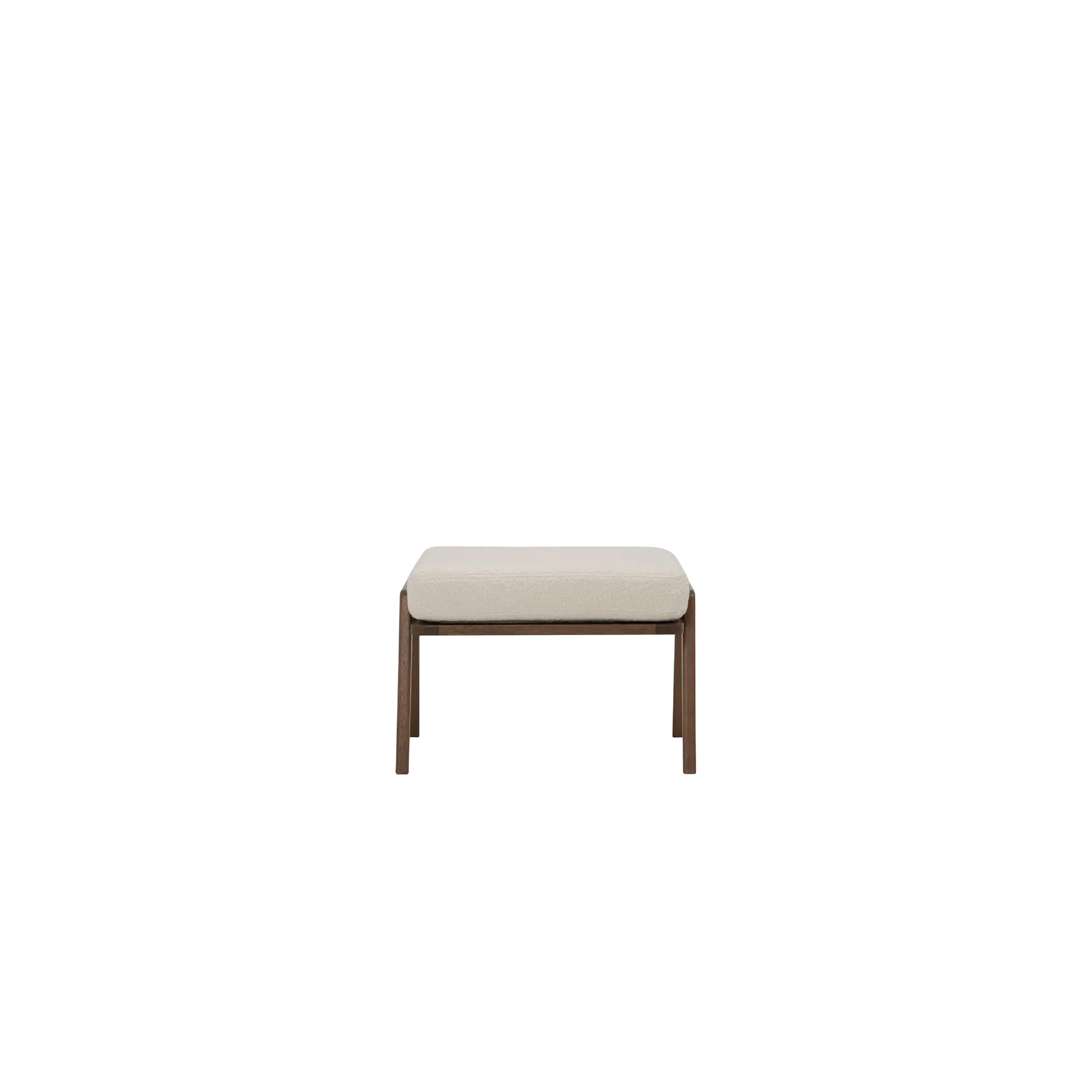Aston Armchair with Ottoman - White Cream - 13 - Modern minimalist bench, sleek design, contemporary furniture, stylish