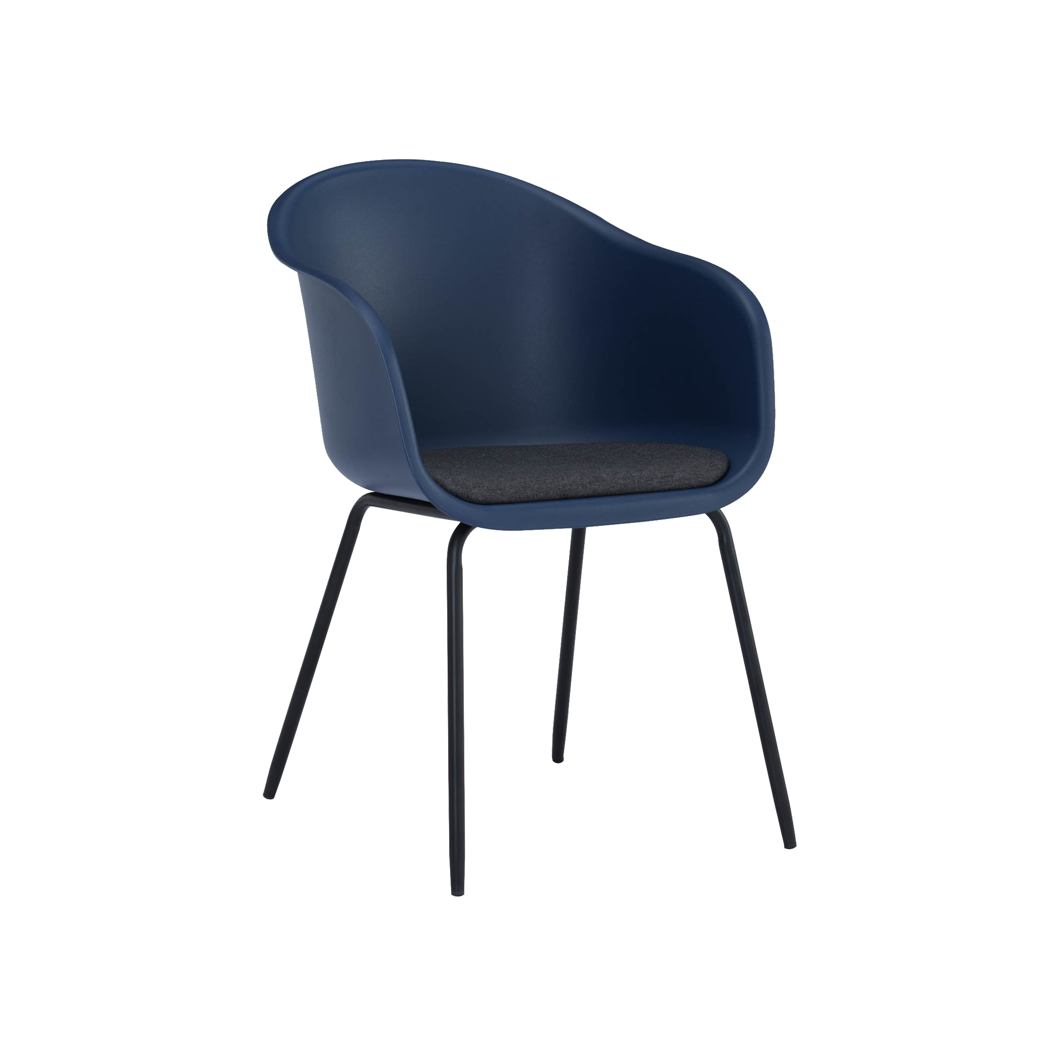 blue dining armchair