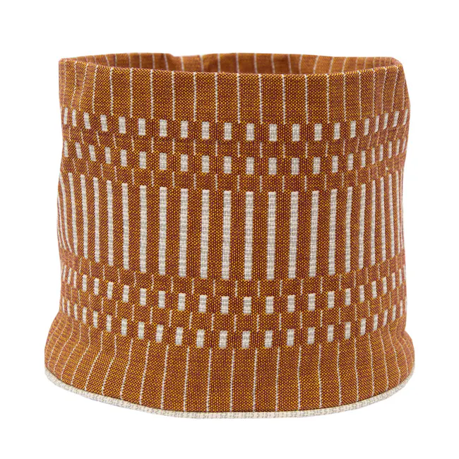 Helios Fabric Basket, Small - Brick - 1