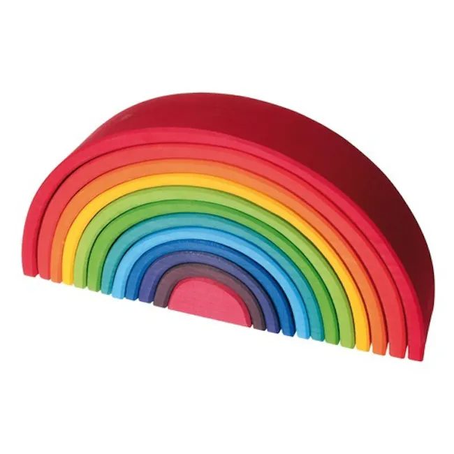 12 Pieces Wooden Rainbow - 1