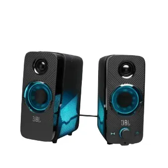 JBL Quantum Duo PC Gaming Speakers with Lights - Black (JBLQUANTUMDUOBLKAS)