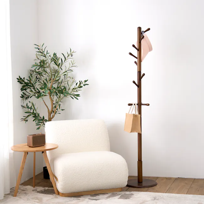 (As-is) Eliza Wooden Branch Rack - Walnut - 8