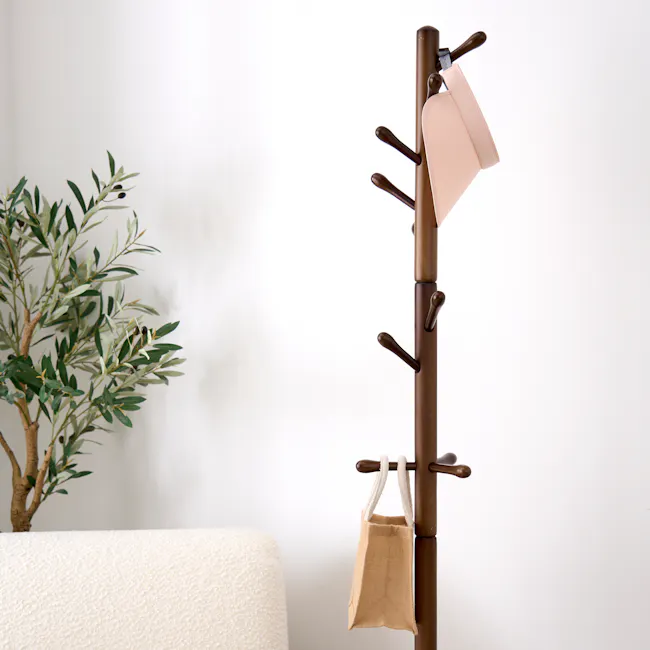 (As-is) Eliza Wooden Branch Rack - Walnut - 9