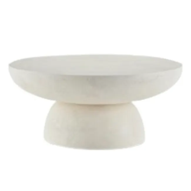 Guin Round Coffee Table - Shell - 1