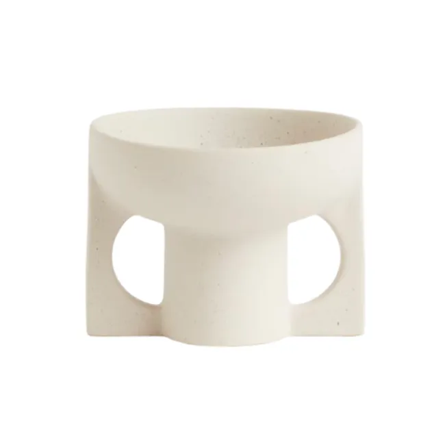 Stoneware Candle Holder - 1