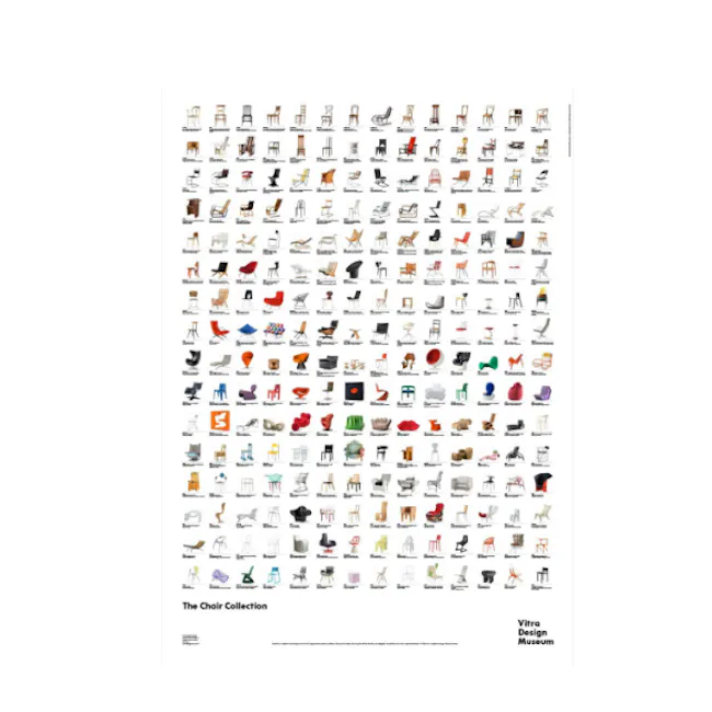 Vitra The Chair Collection Poster