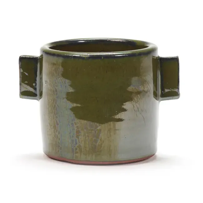 Serax - Earthenware Pot - Khaki (Size S) - 1