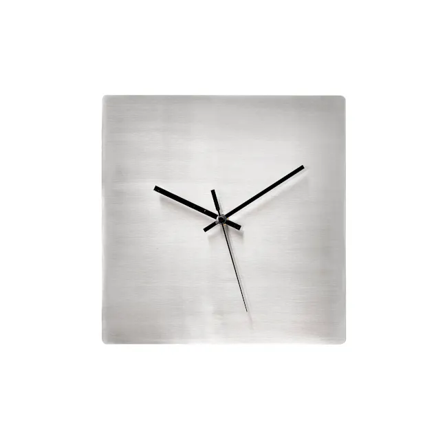 Ronne Square Stainless Steel Wall Clock - 1