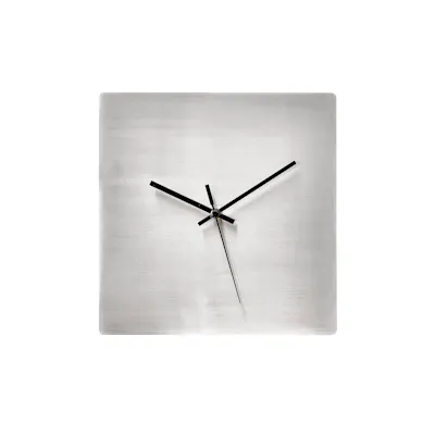 Ronne Square Stainless Steel Wall Clock