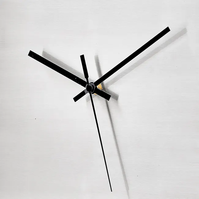 Ronne Square Stainless Steel Wall Clock - 4