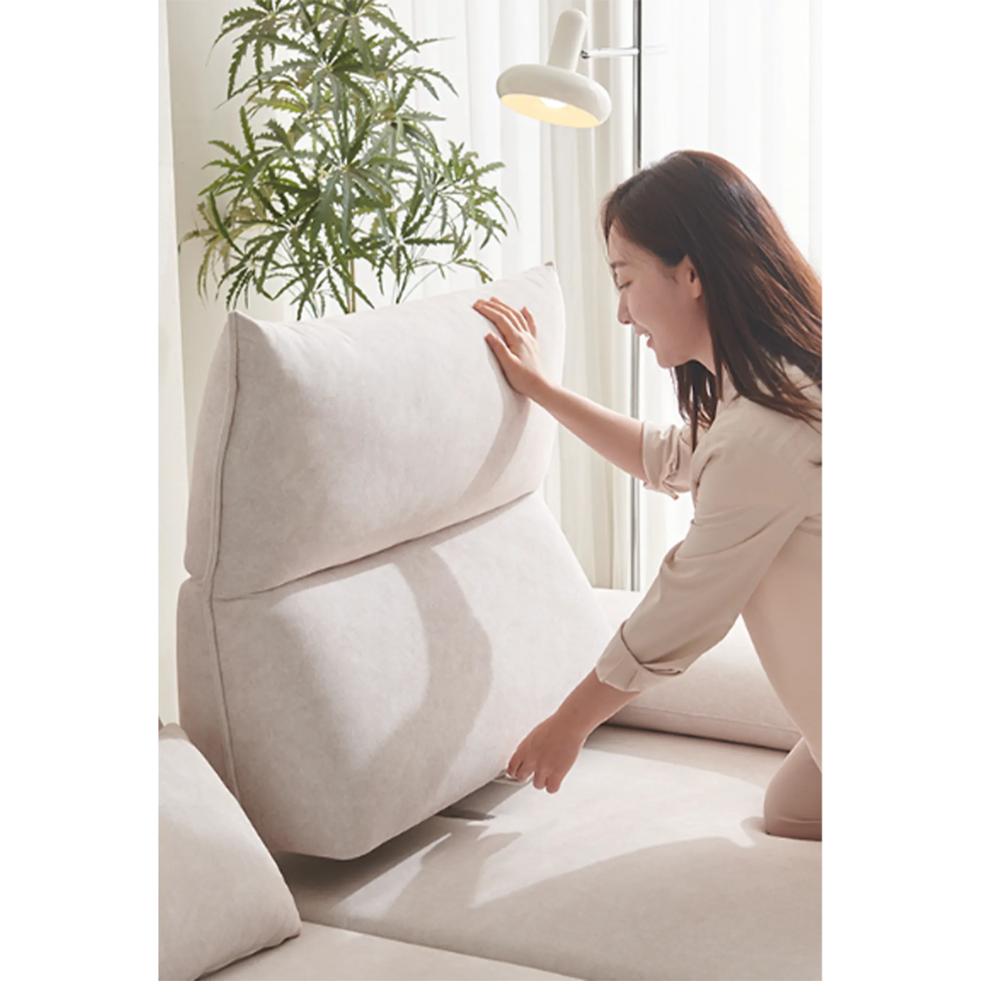 Cornell Ottoman - Cream (Pet Friendly) - 14