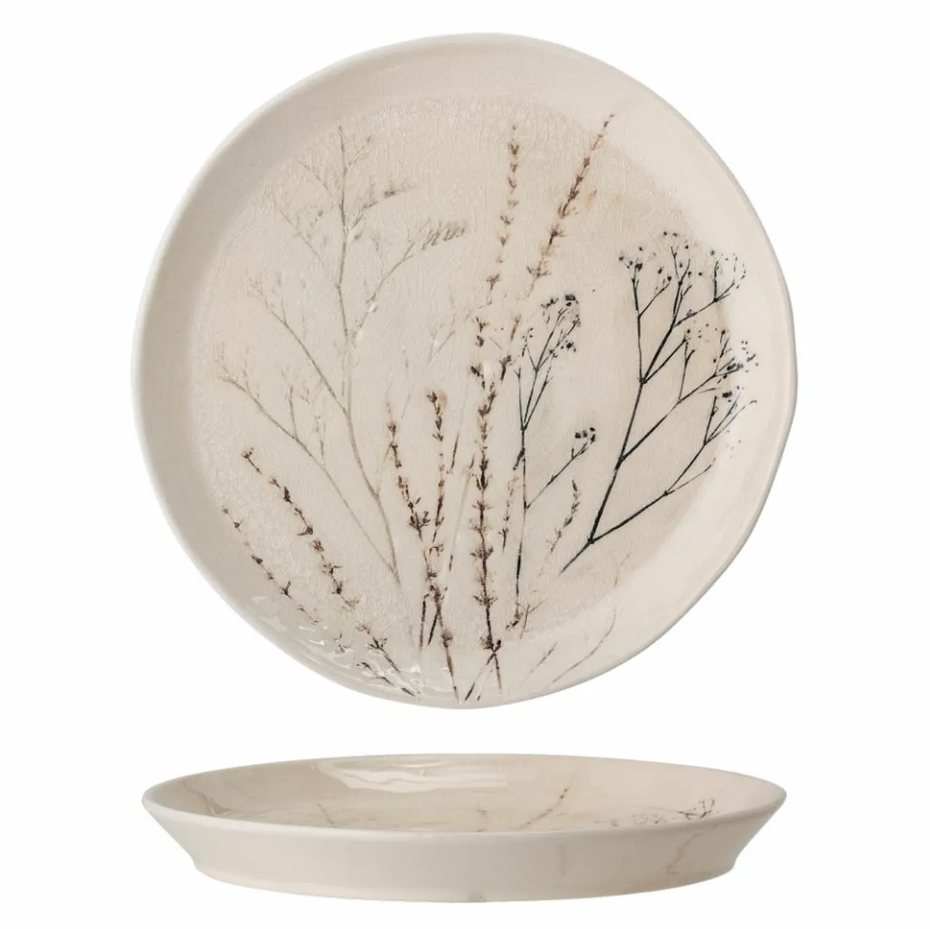 Bea Plate, Nature, Stoneware