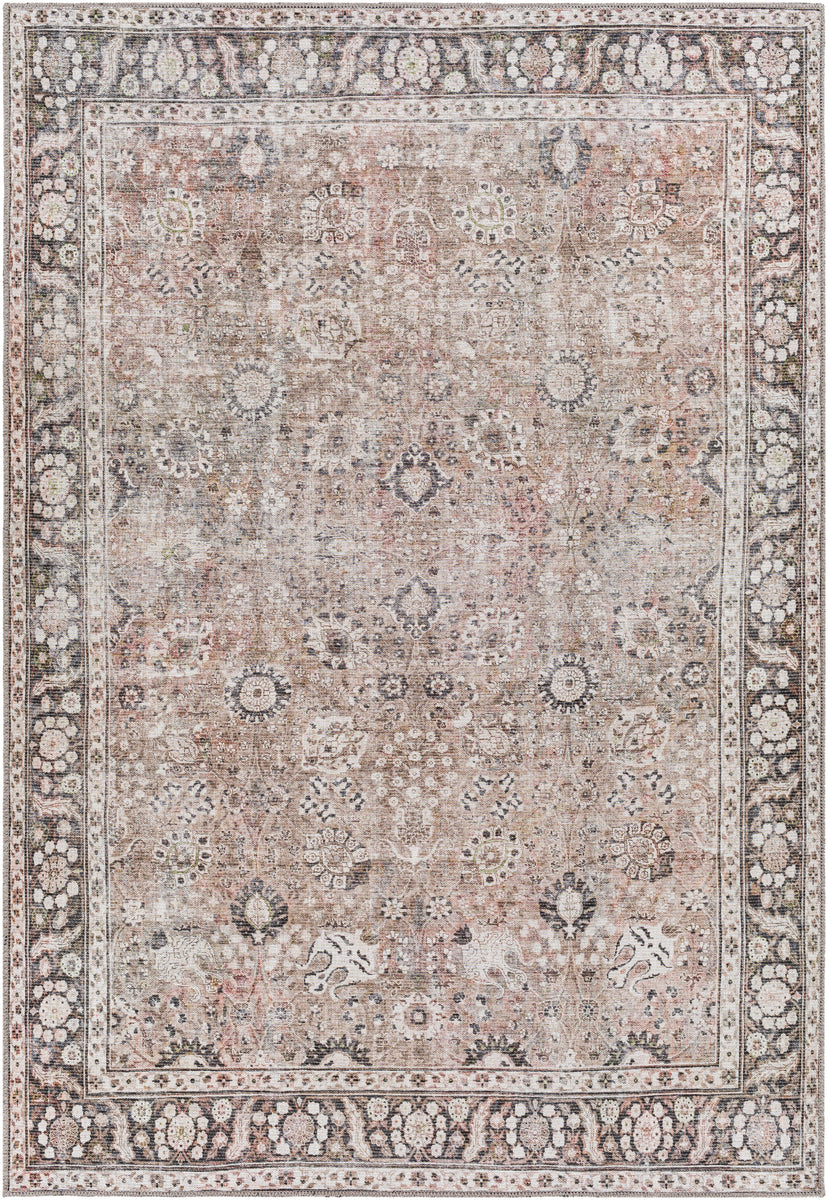 Mia Washable Rug - Mocha