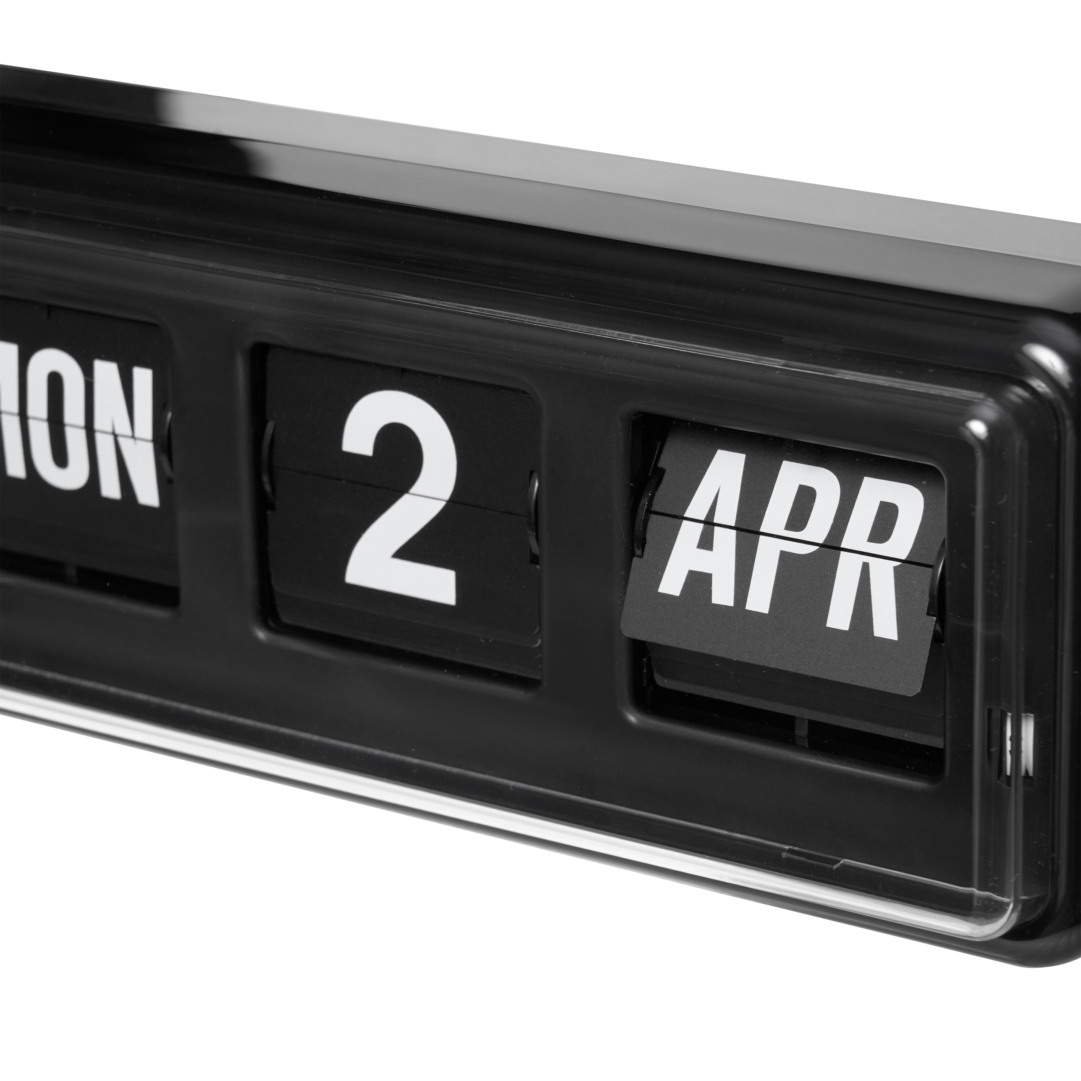 TWEMCO Calendar Flip Wall/Counter Clock - Black, TWEMCO Retro