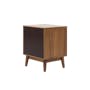 Zephyr 4 Drawer Queen Bed in Walnut, Shark and 2 Kyoto Twin Drawer Bedside Tables in Walnut - 19