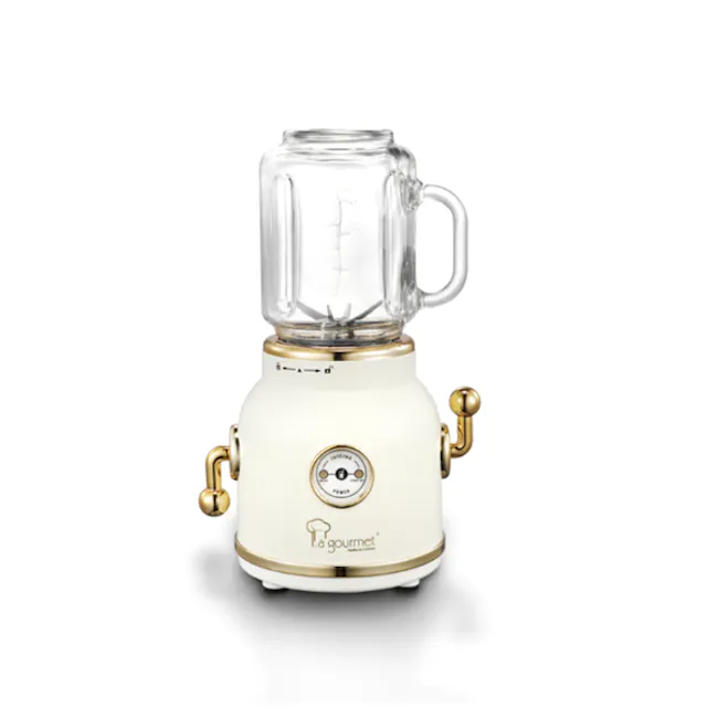La Gourmet Retro Juice Blender, 600ml, Vanilla Cream - 1