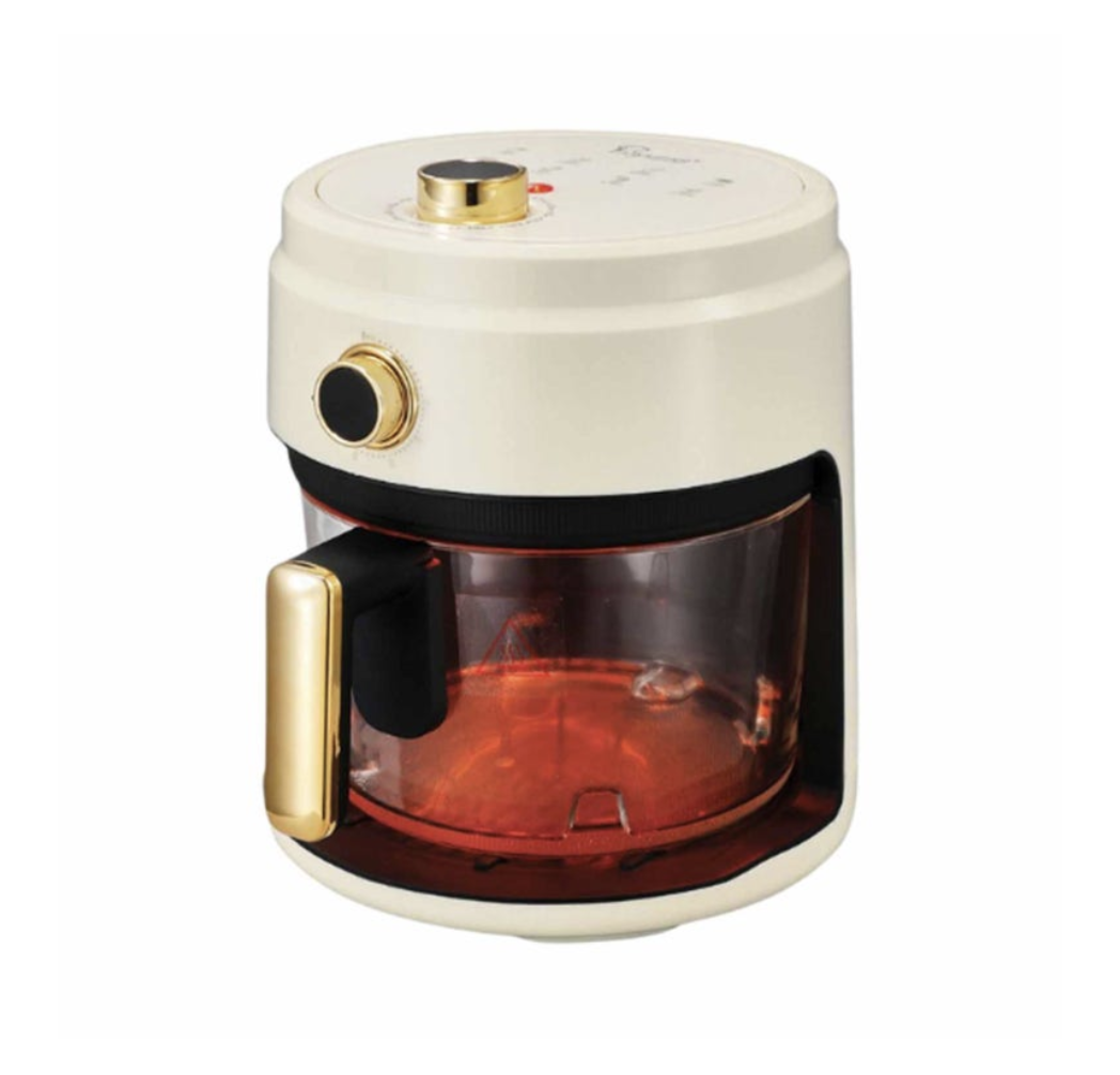LA GOURMET LGELAF412850 4L Glass Air Fryer - Cream