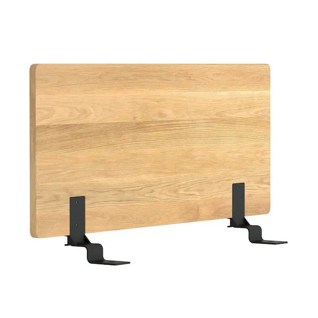 MUJI Wooden Bed Frame Headboard - Oak Veneer, W147 x D2.5 x H45 cm - 1