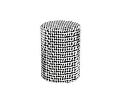 Pepa Pouf Stool - Houndstooth