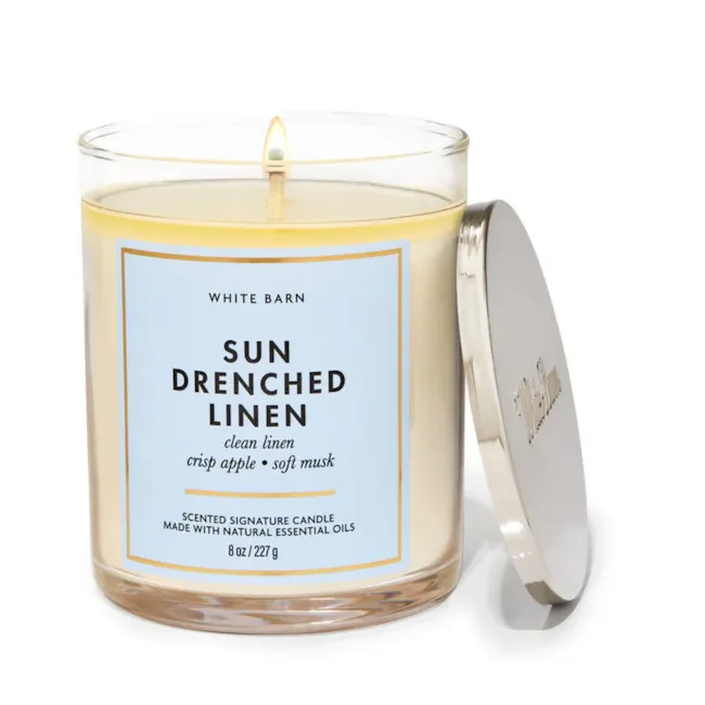 Sun-Drenched Linen Single Wick Candle - 1