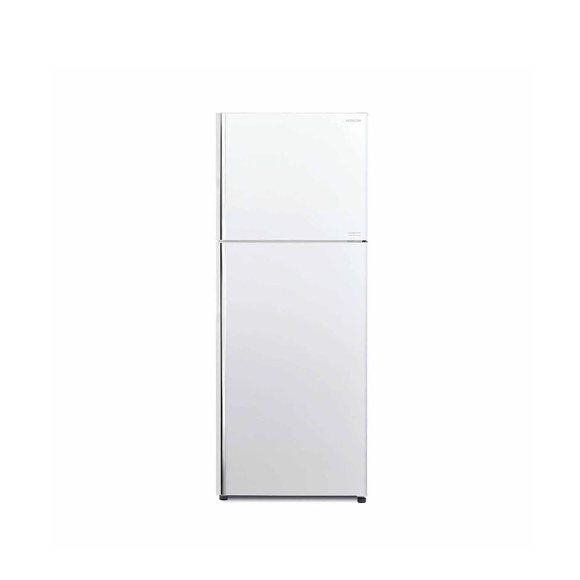 HITACHI 407L 2 Door Refrigerator Stylish Line (Deluxe) R-VX480PMS9-PWH (Pure White)