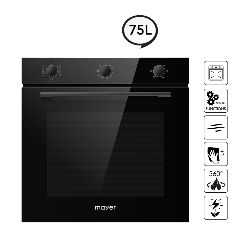 Mayer 60cm Built-in Oven with Smoke Ventilation System MMDO8R