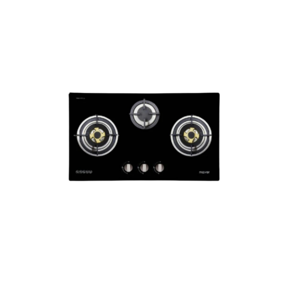 Mayer 78cm 3 Burner Glass Gas Hob MMGH773HI - LPG