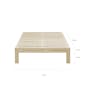 Katana Super Single Bed - Walnut - 4