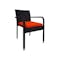 Jardin Outdoor Dining Chair - Orange Cushion