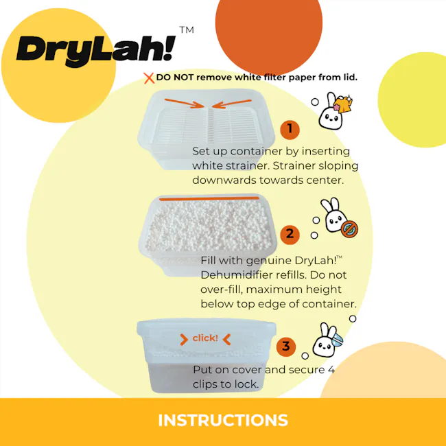 DryLah! Agiontex Dehumidifier Refill (Without Containers) - Lavender - 4