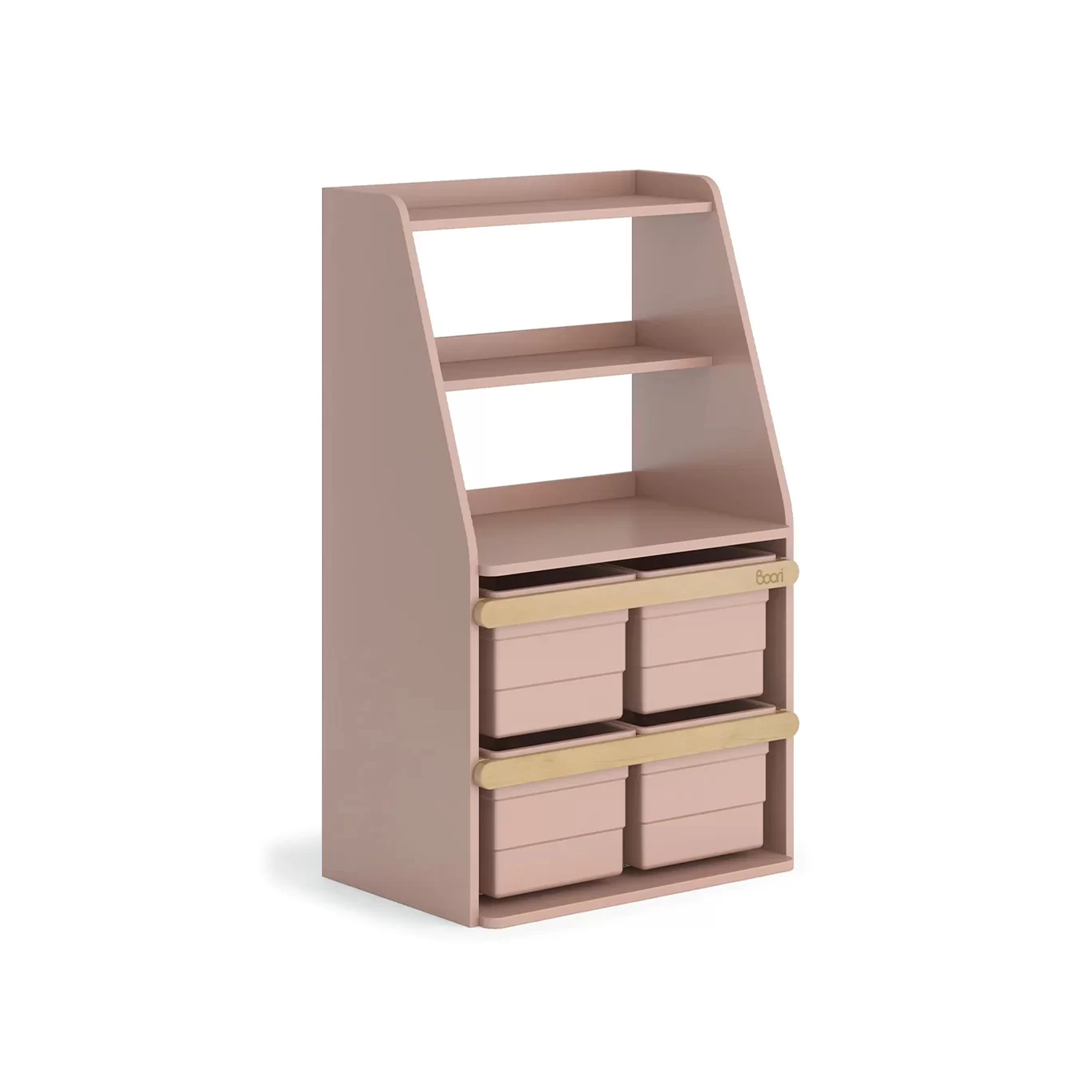 Tidy Integrated Storage Unit - Cherry, Almond