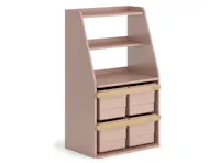 Tidy Integrated Storage Unit - Cherry, Almond