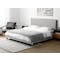 Hank King Bed in Silver Fox with 2 Weston Bedside Tables - 1