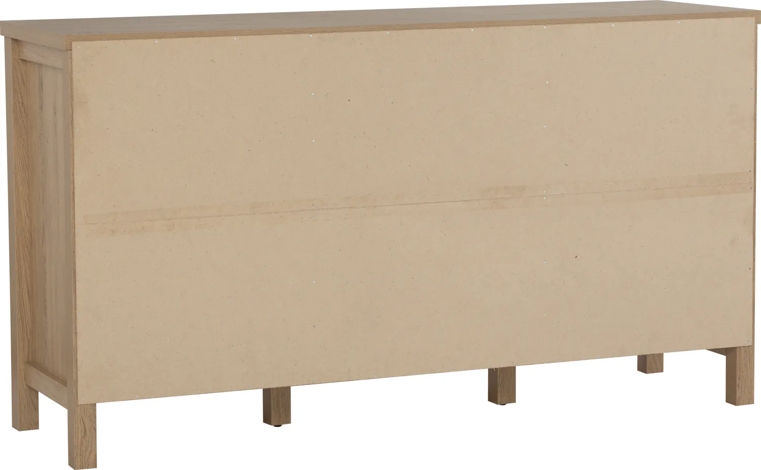 Rhodes Sideboard 1.6m - 15 - Wooden cabinet, minimalist design, light brown finish, simple structure, sturdy base, vertical