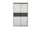 Lorren Sliding Door Wardrobe 1 with Glass Panel - Matte White, White Oak - 7