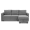 Mia L-Shaped Storage Sofa Bed - Dove Grey - 0
