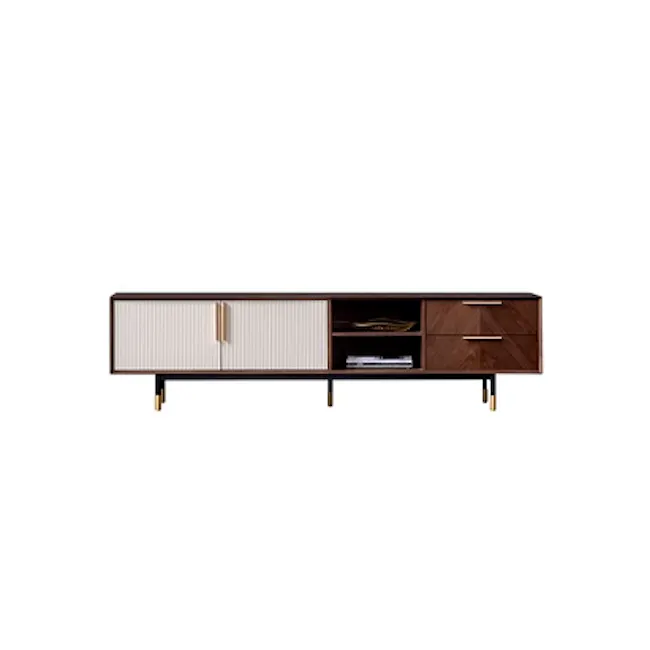 Nordic Solid Wood TV Cabinet - 1