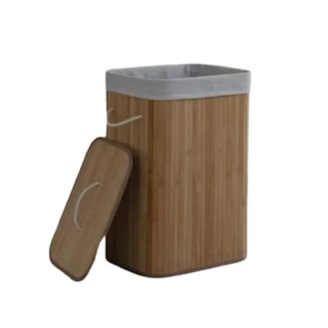 Bamboo Basket with Lid - 1