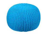 Moana Knitted Pouf - Turquoise
