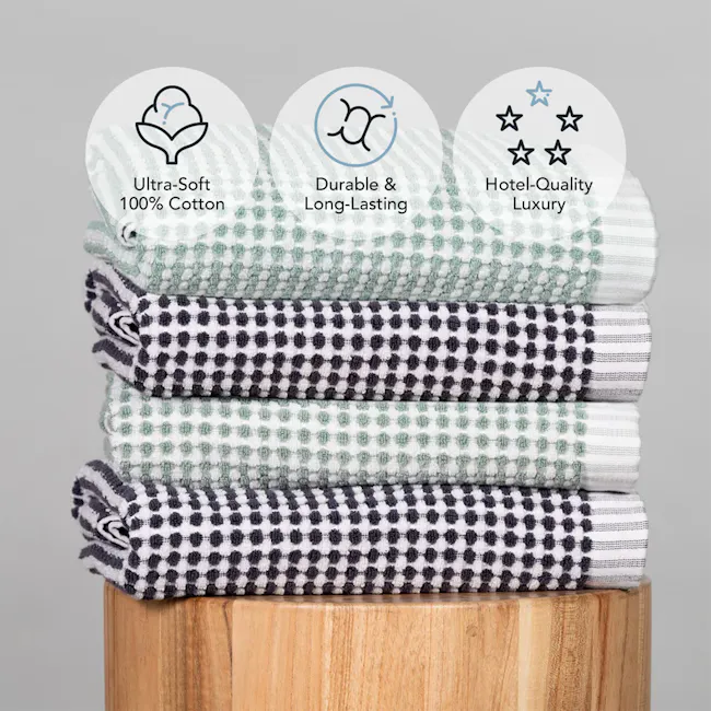 Robinsons Splendour DuoTone Bath Towel Hotel Collection - Eucalyptus - 2
