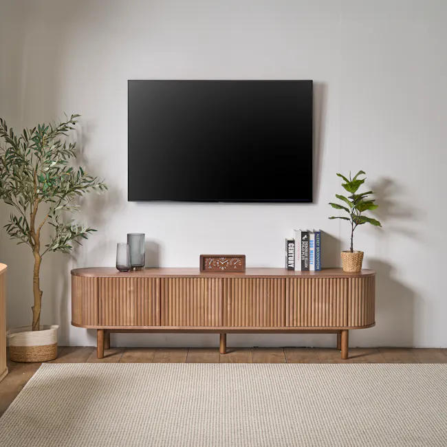 Gionne TV Console 2m - Walnut - 6