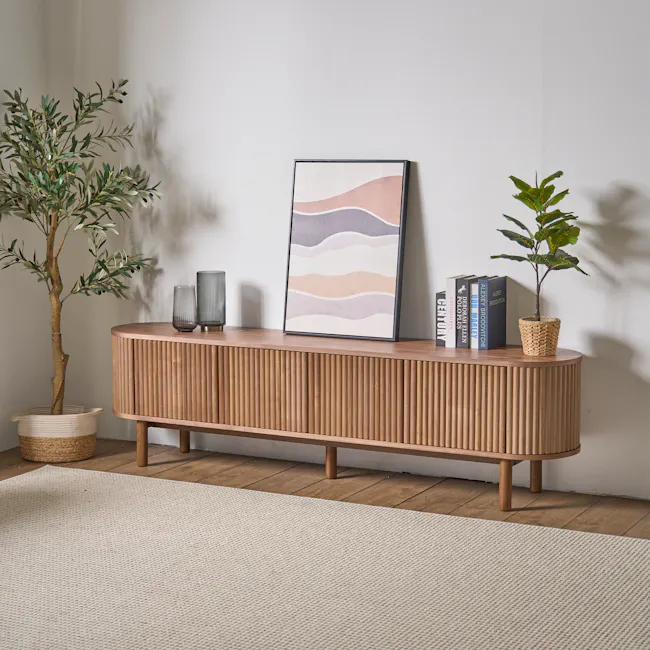 Gionne TV Console 2m - Walnut - 7