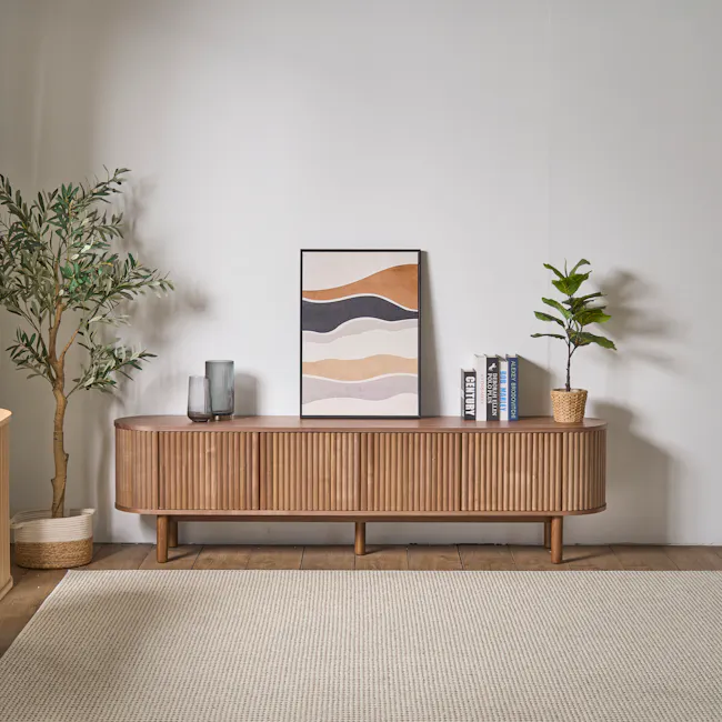 Gionne TV Console 2m - Walnut - 3