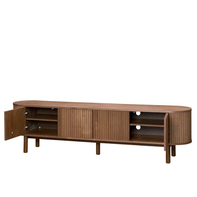 Gionne TV Console 2m - Walnut - 9