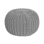 Moana Knitted Pouf - Light Grey - 0