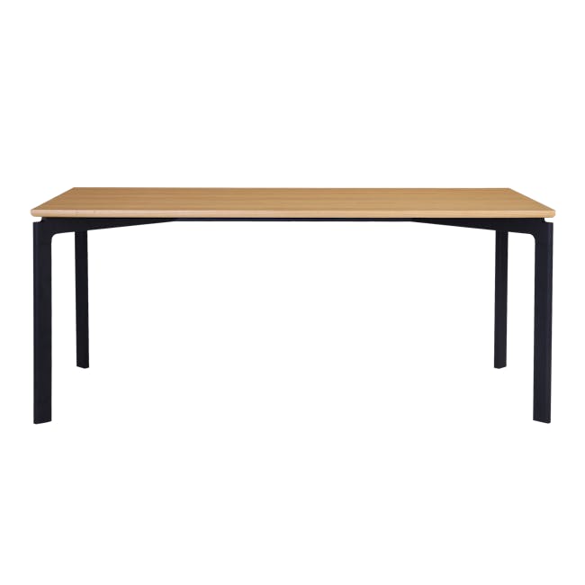 Navid Dining Table 1.8m- Oak, Black - 3