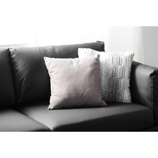 (As-is) Bentley 3 Seater Sofa - Jet Black (Faux Leather) - 29 - 18