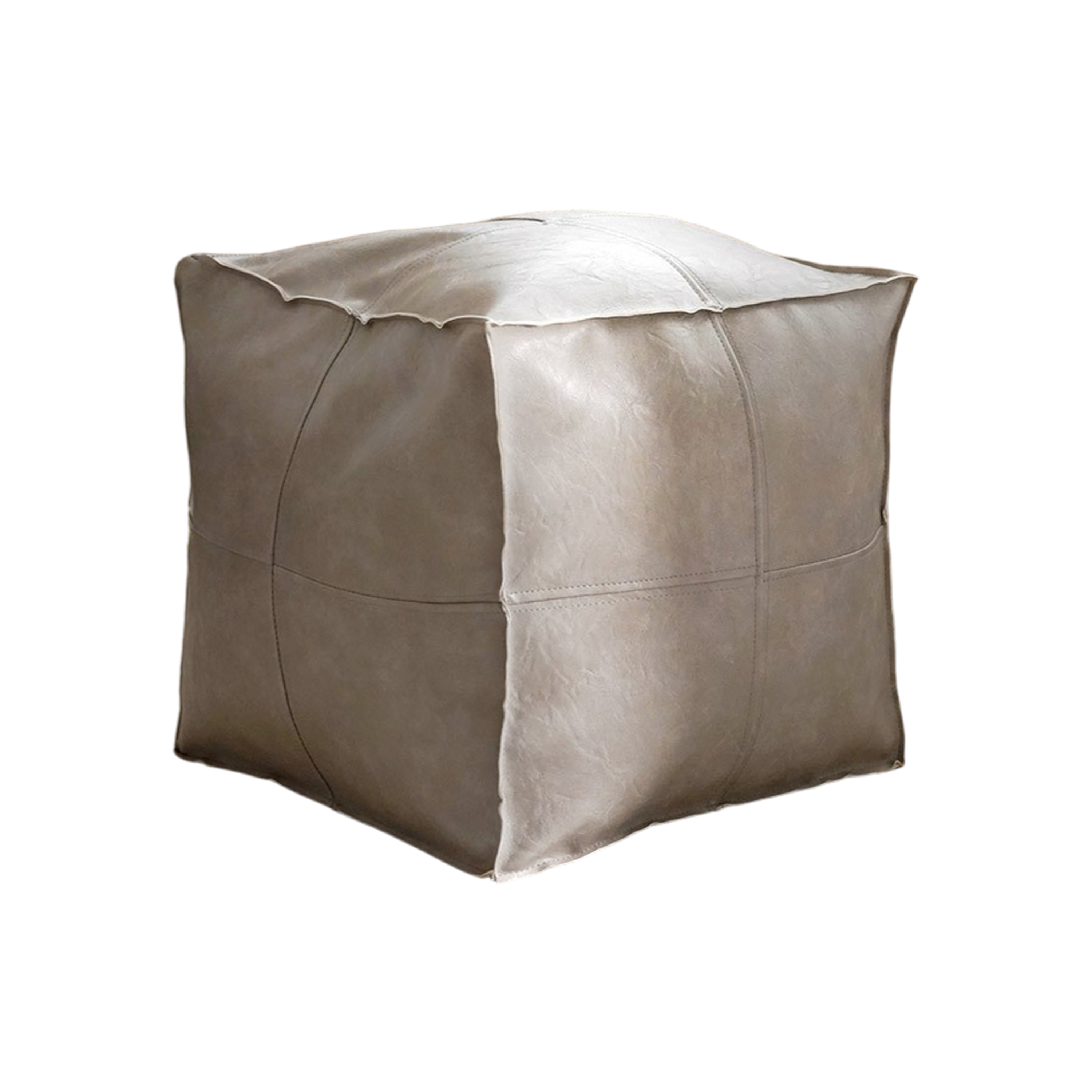 Izzie Cube Pouf - Grey