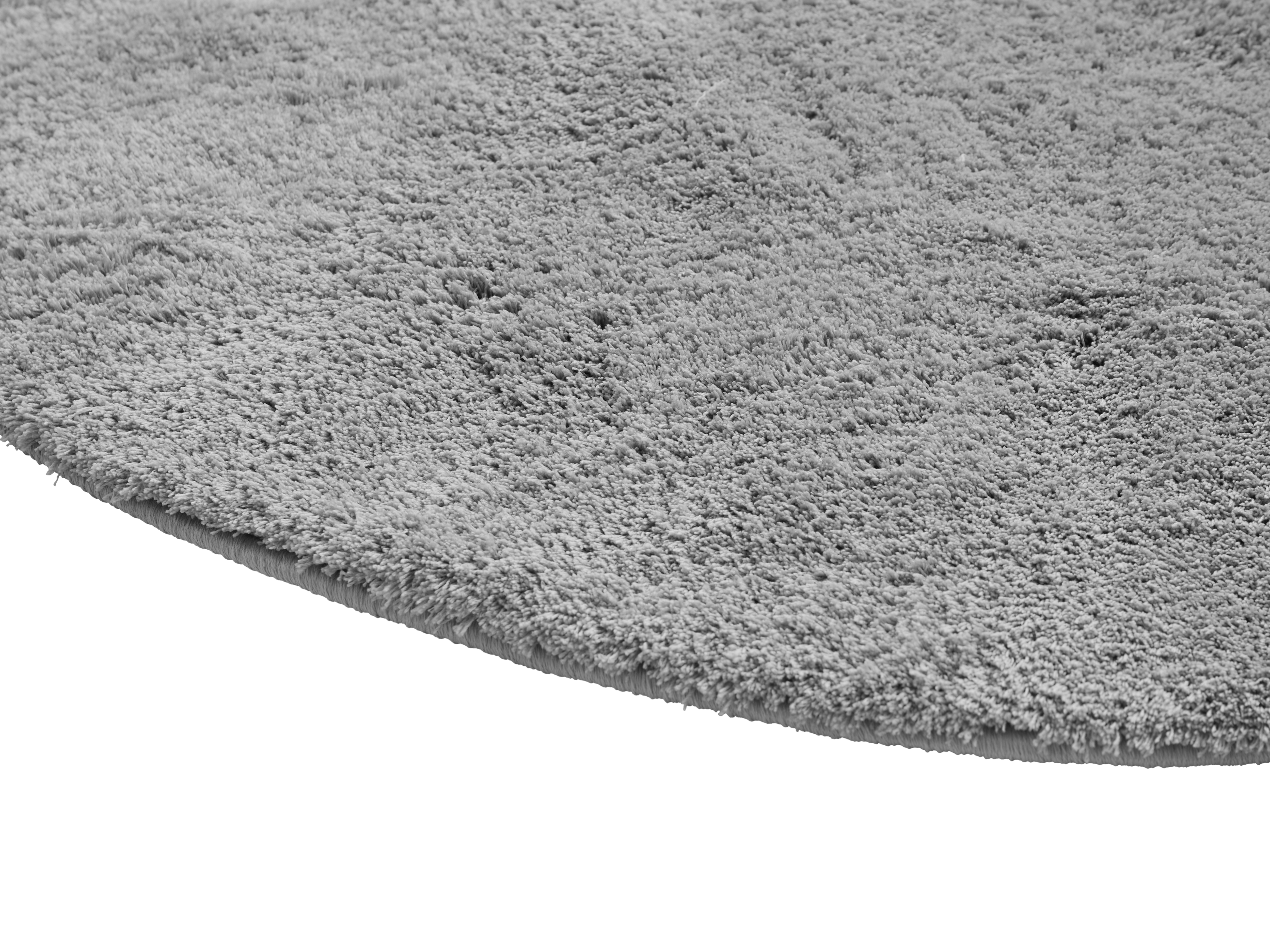 Mia High Pile Round Rug 1.3m Stone, Rugs by HipVan HipVan